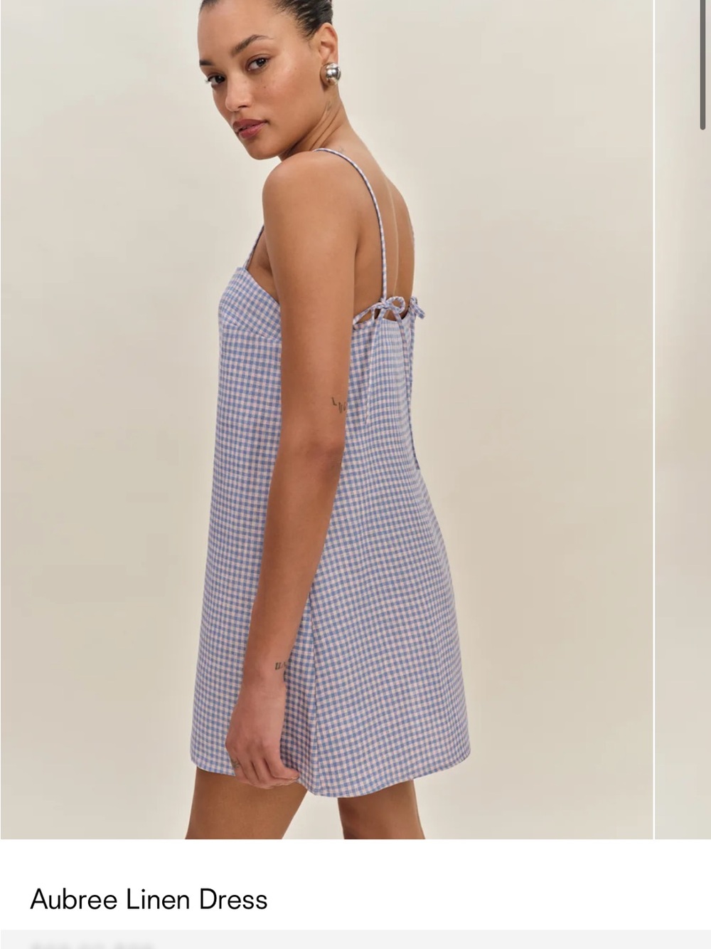 Reformation Aubree Linen Dress